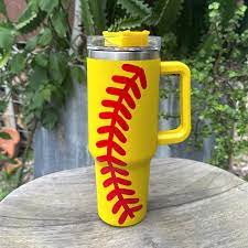 40oz Stainless Steel Cup- Softball