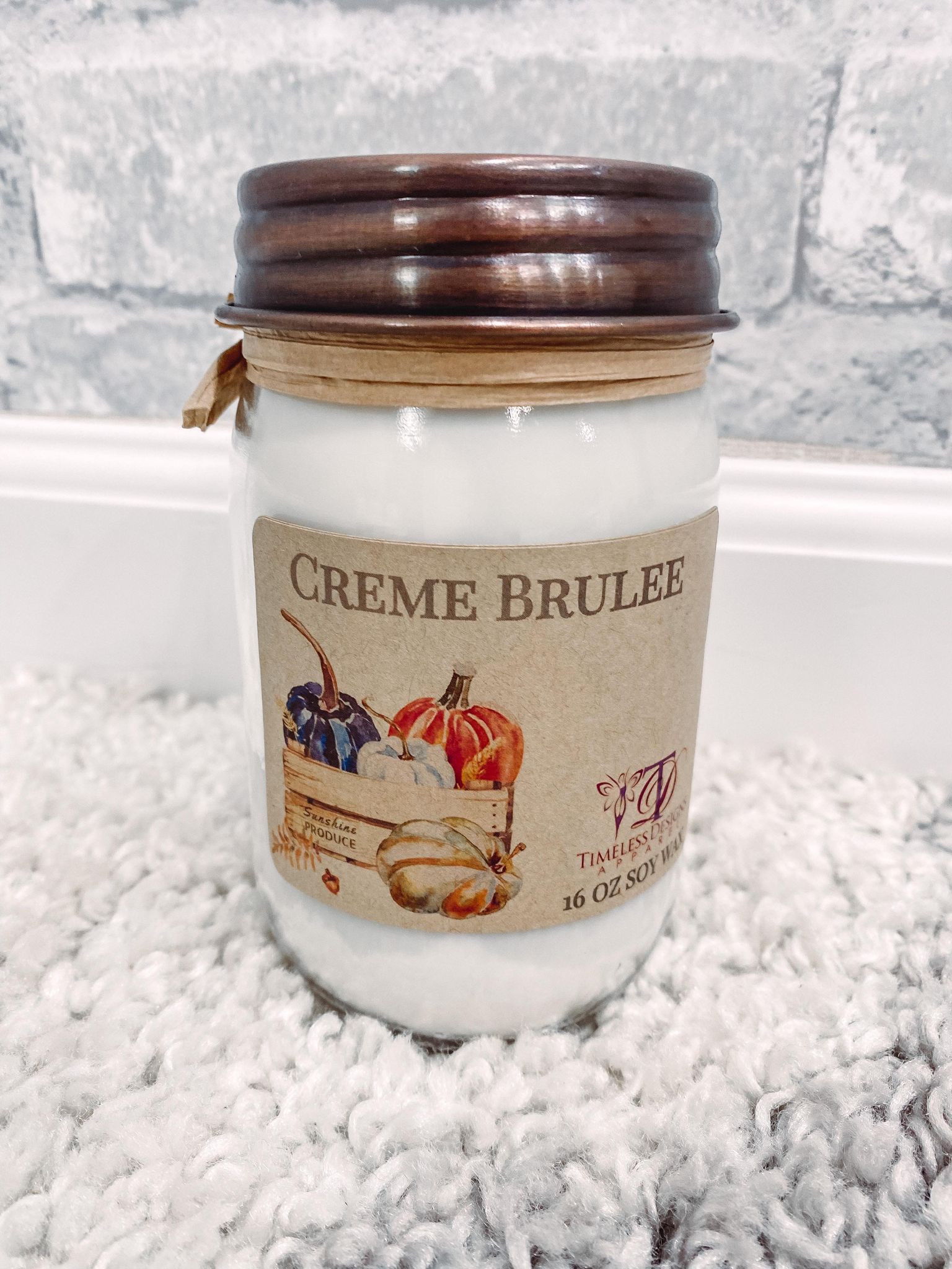 Creme Brulee - 16 oz Jumbo Soy Wax Candles