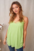 Light Up the day Neon Green Lace tank