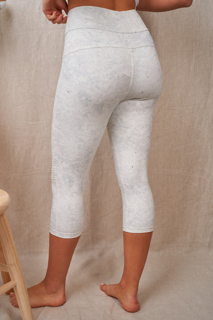 Camo Printed Washed Grey Leggings