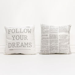 Follow Your Dreams Pillow