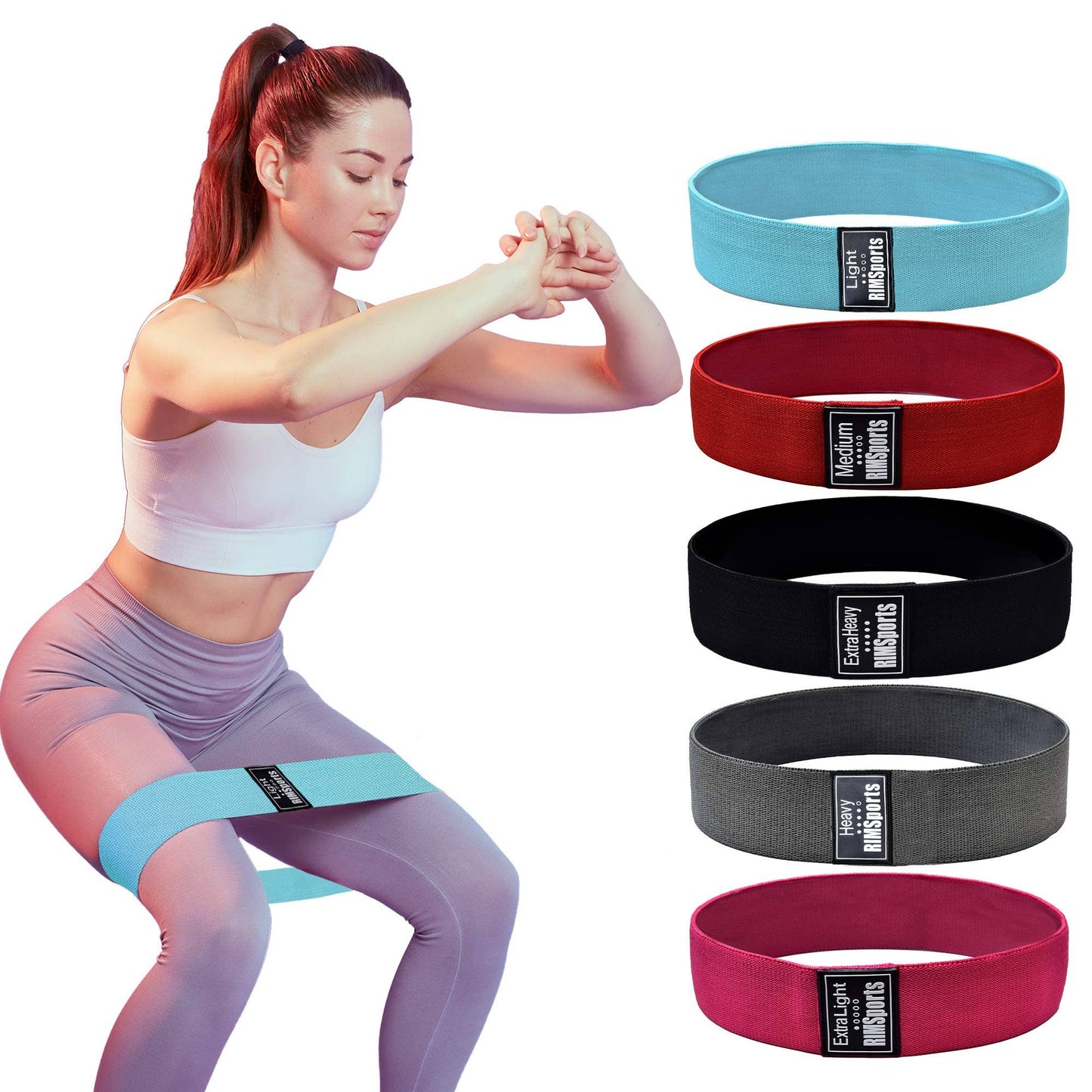 Booty Bands for Legs and Butt (Set of 5)