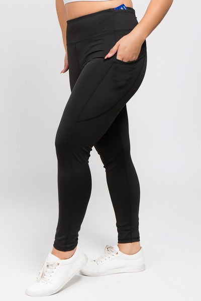 Women's High Waist Tech Pocket Workout Leggings – Timeless Design