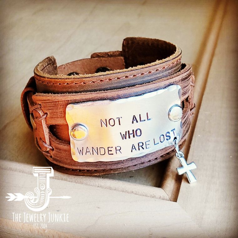 Not All Who Wander Are Lost cuff